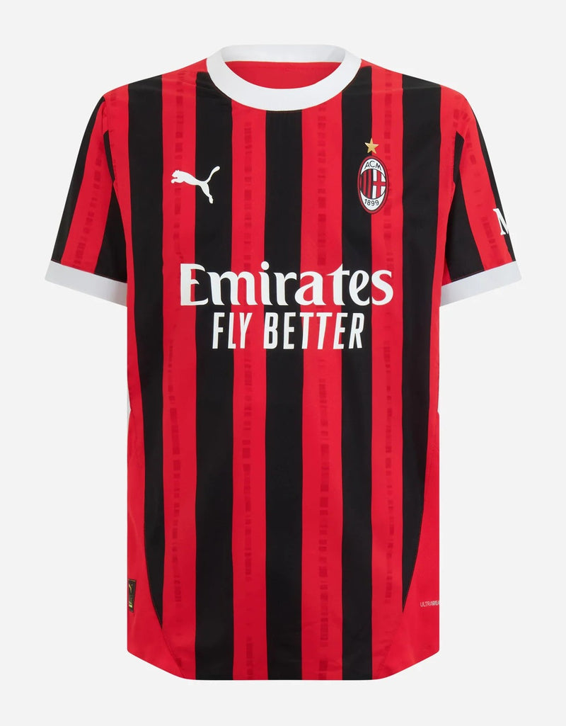 Camisola AC Milan I 24/25 - Vermelha e preta