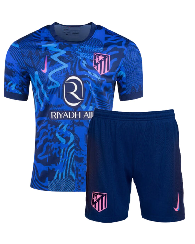 Kit Criança Atlético Madrid Terceiro Equipamento 24/25