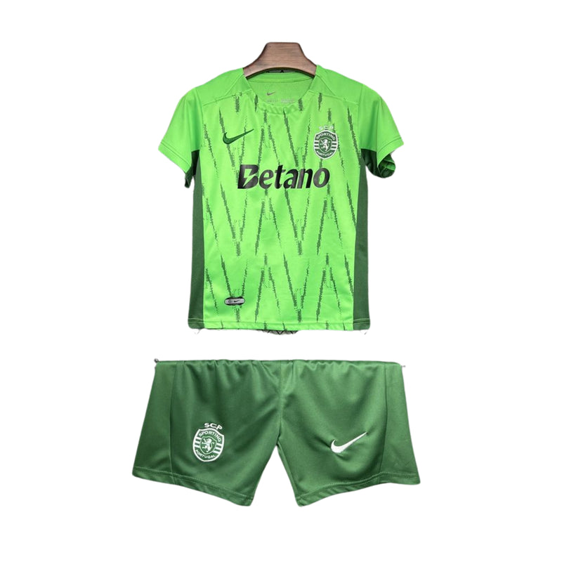 Kit Criança Sporting Camisola Verde 24/25