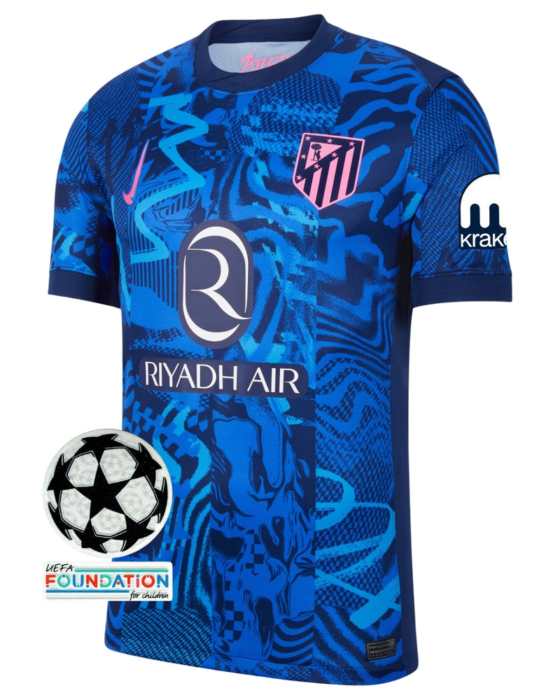 Kit Criança Atlético Madrid Terceiro Equipamento 24/25