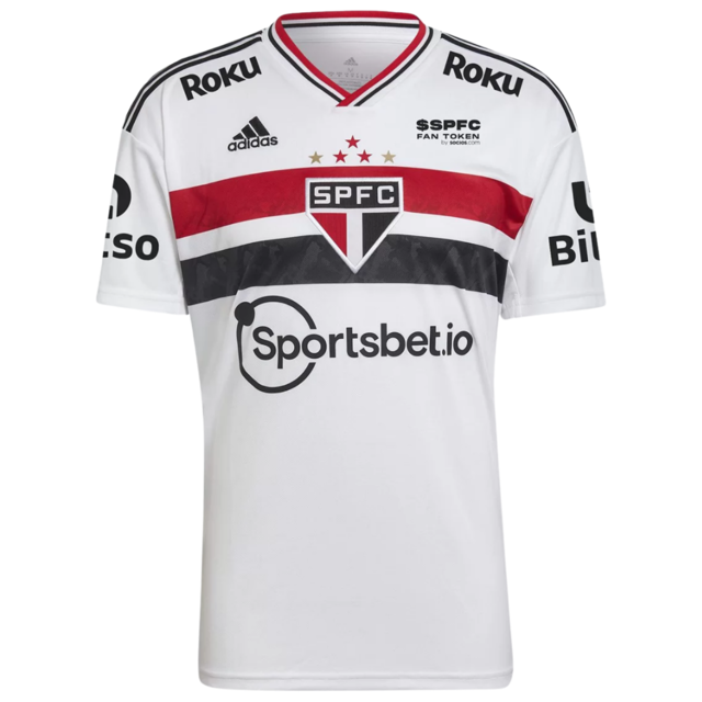 Camisola São Paulo I [Com Patrocínios] 22/23 - Branco