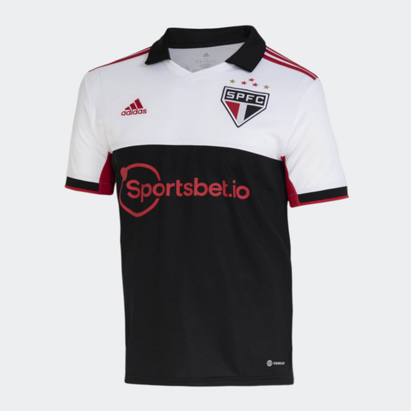 Camisola São Paulo III 22/23 - Branco e Preto