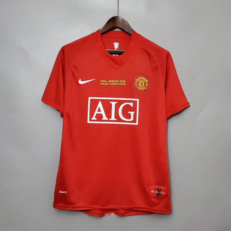 Camisola Manchester United  Retrô 2007/08 Champions League Edition - Vermelha