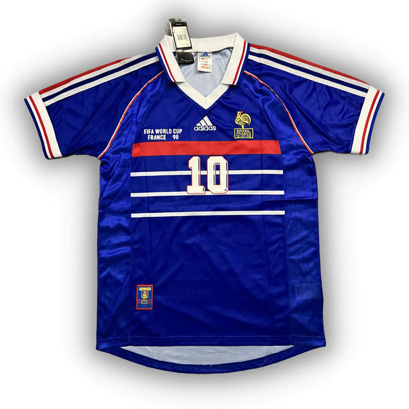 Camisola França Retro 1998 - Azul