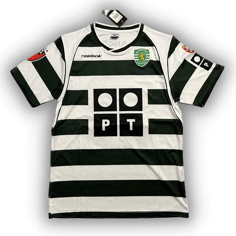 Camisola Retro Home 2002/2003 - Verde e Branco