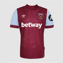 Camisola West Ham I 23/24 - Vermelha