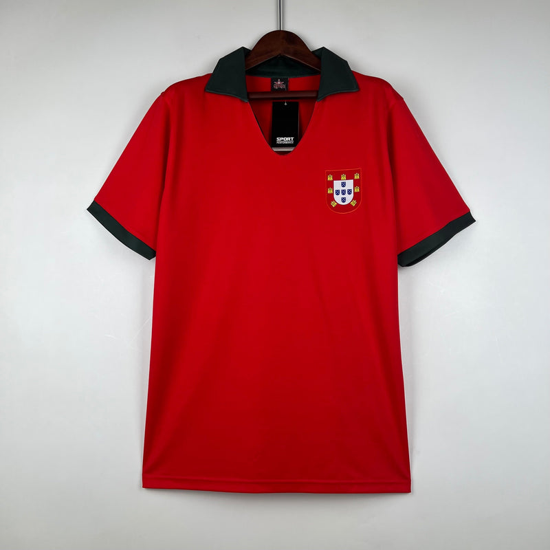 Camisola Portugal I Retrô 1972 - Vermelho