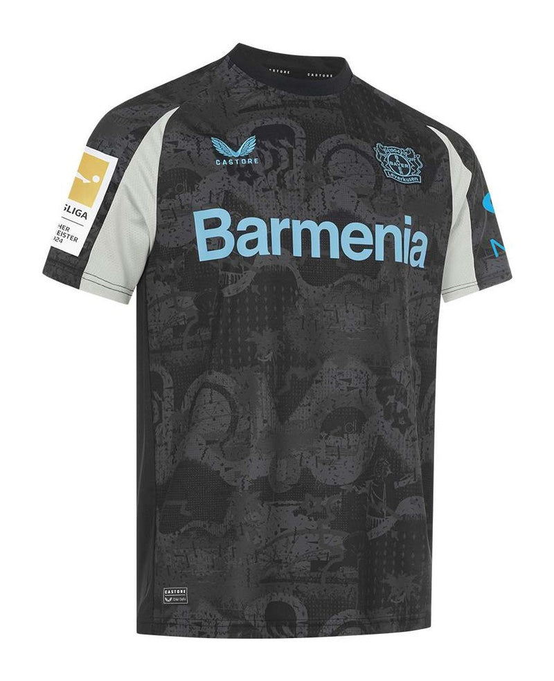 Camisola Bayern Leverkusen llI 24/25 - Preto e azul