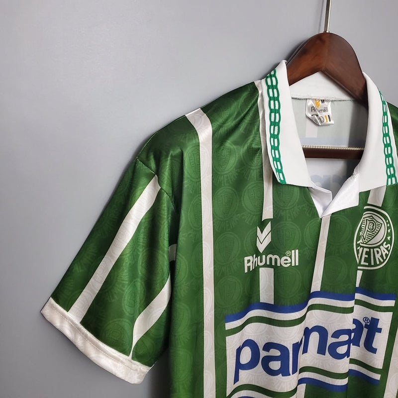 Camisola Palmeiras Retrô 9394 - Rhumell - Verde e Branca