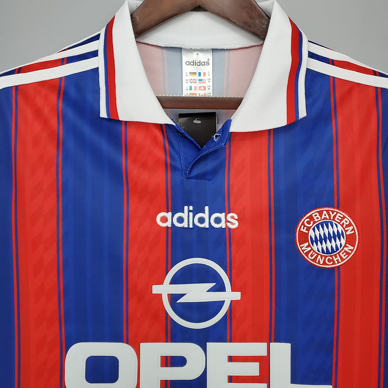 Camisola Bayern de Munique Retrô 1995/1997 - Azul e Vermelha