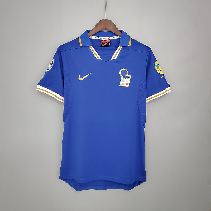 Camisola Itália Retrô 1996 - Azul