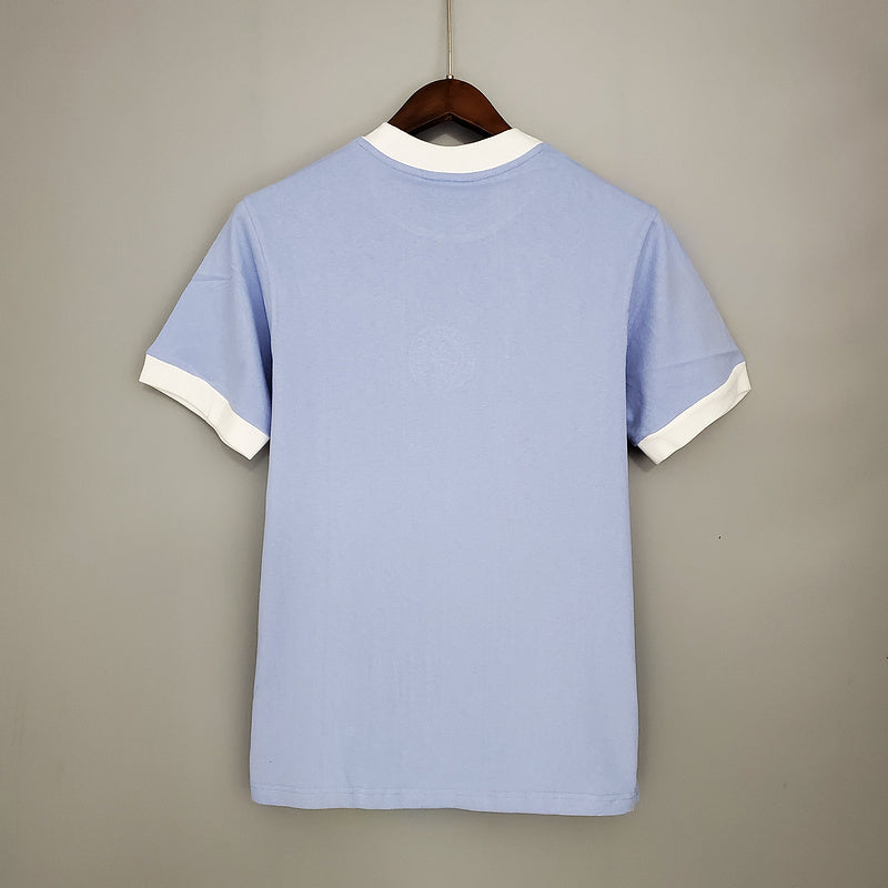 Camisola Manchester City Retrô 1972 - Azul