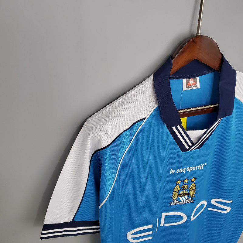 Camisola Manchester City Retrô 1999/2001 Azul