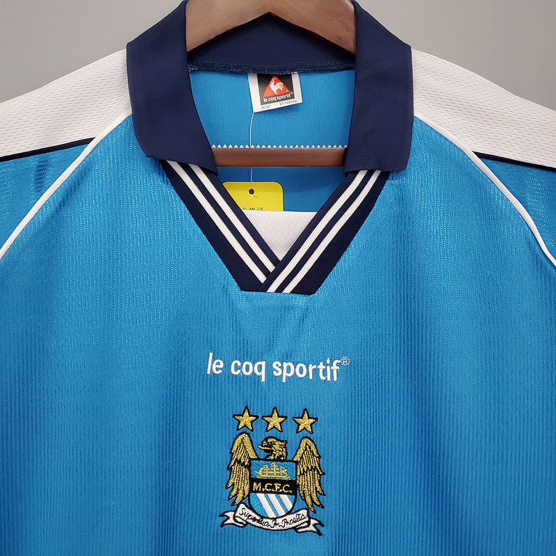 Camisola Manchester City Retrô 1999/2001 Azul