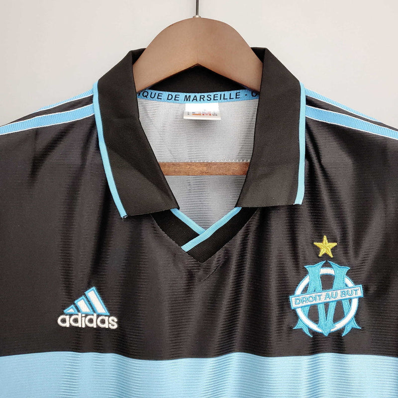 Camisola Marseille Retrô 1999/2000 Preta -