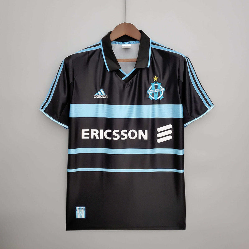 Camisola Marseille Retrô 1999/2000 Preta -