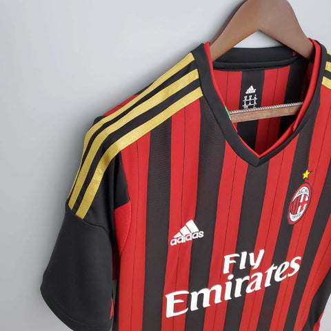 Camisola AC Milan Retrô 2013/2014 - Vermelha e Preta