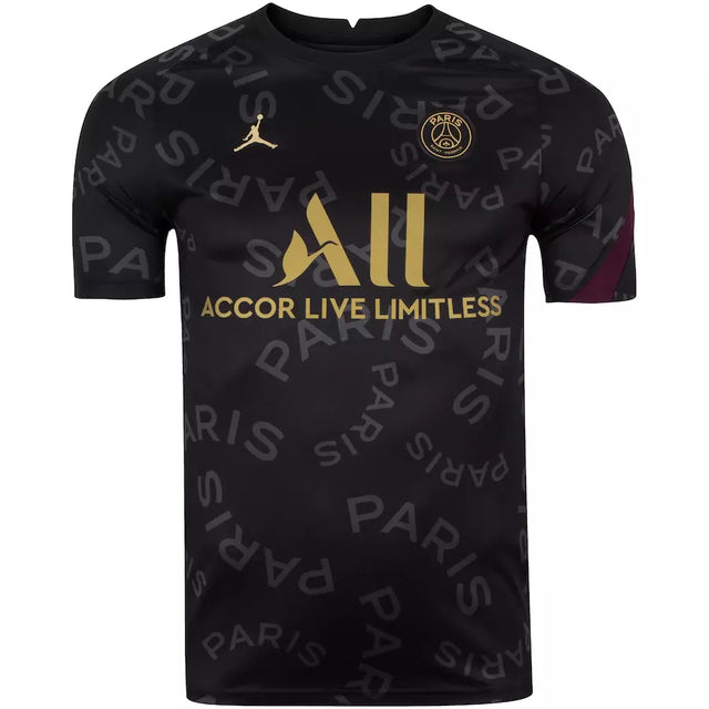 Camisola Pré-jogo PSG 20/21 - Preto e Dourado