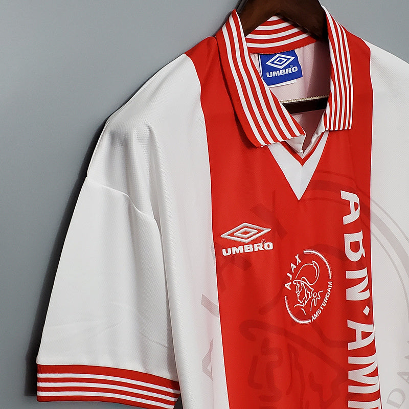 Camisola Ajax Retrô 1995/1996 - Vermelha e Branca