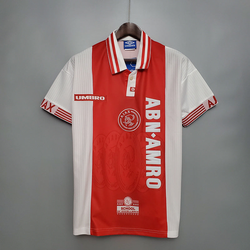 Camisola Ajax Retrô 1997/1998 - Vermelha e Branca