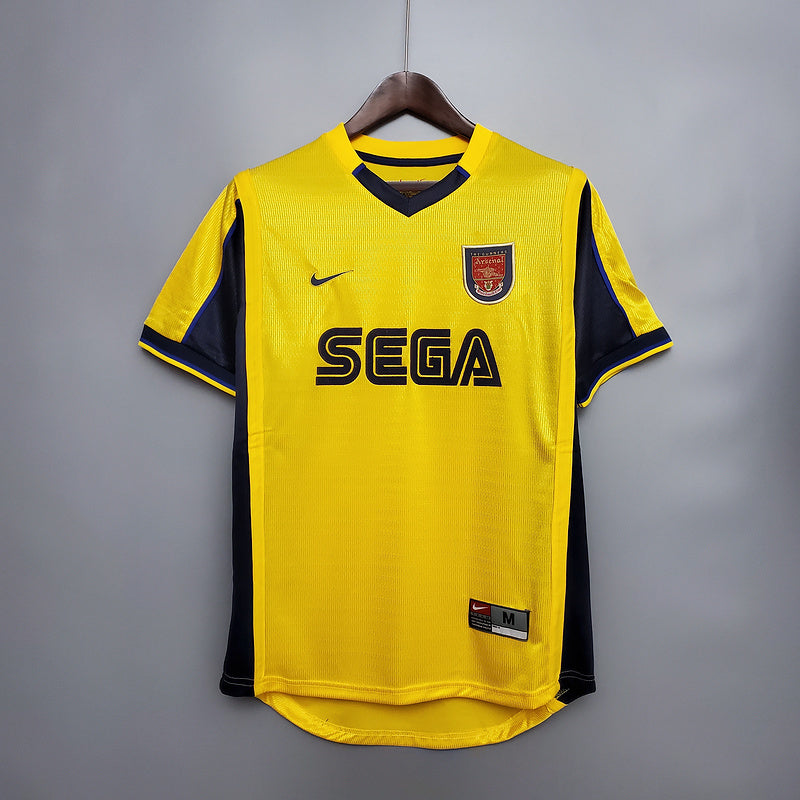 Camisola Arsenal Retrô 1999/2000 - Amarela