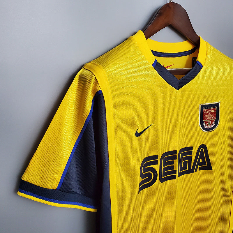 Camisola Arsenal Retrô 1999/2000 - Amarela