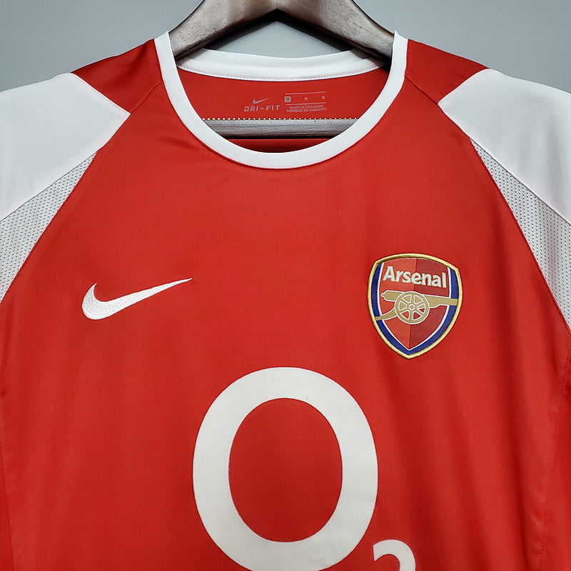 Camisola Arsenal Retrô 2002/2004 - Vermelha