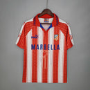 Camisola Atlético de Madrid Retrô 1995/1996 - Branca e Vermelha