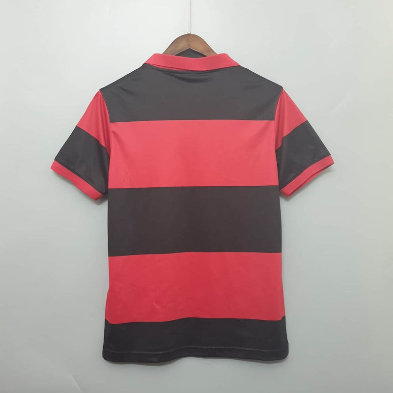 Camisola Flamengo Retrô 1982 Vermelha e Preta -