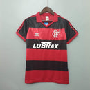 Camisola Flamengo Retrô 1990 Vermelha e Preta -