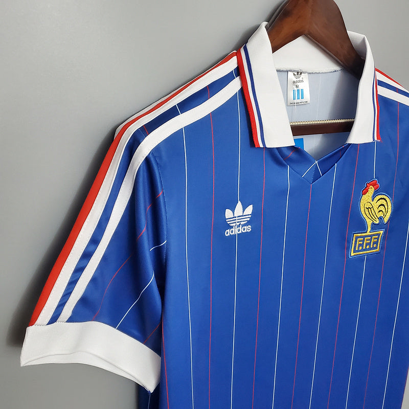 Camisola França Retrô 1982 - Azul