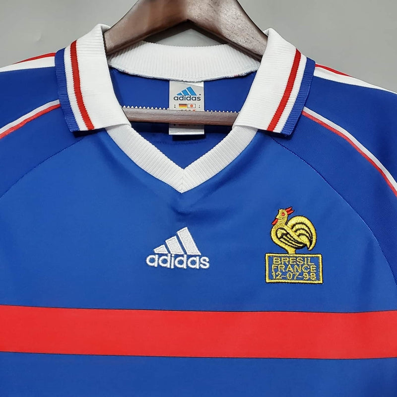 Camisola França Retrô 1998 - Azul