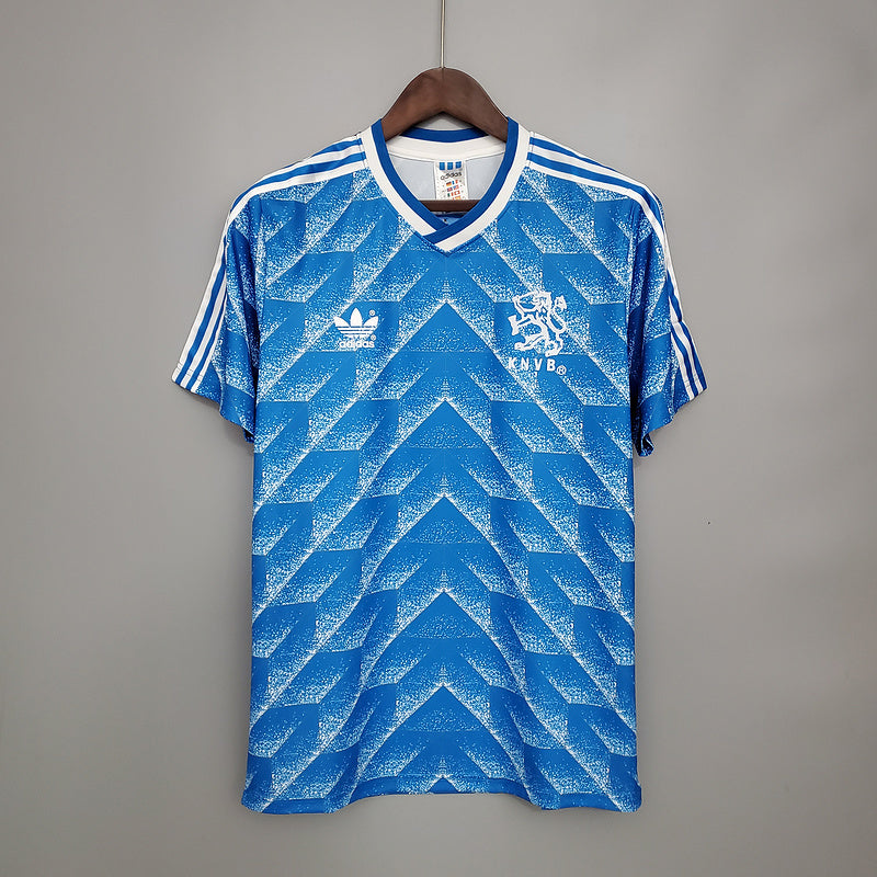 Camisola Holanda Retrô 1988 - Azul