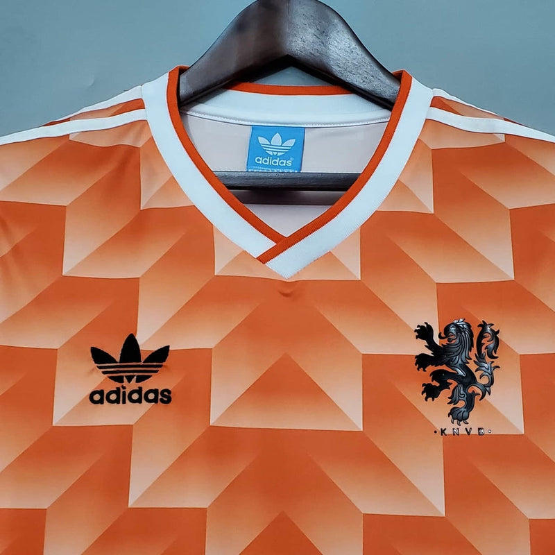 Camisola Holanda Retrô 1988 - Laranja