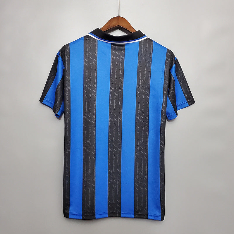 Camisola Inter de Milão Retrô 1997/1998 - Azul e Preta