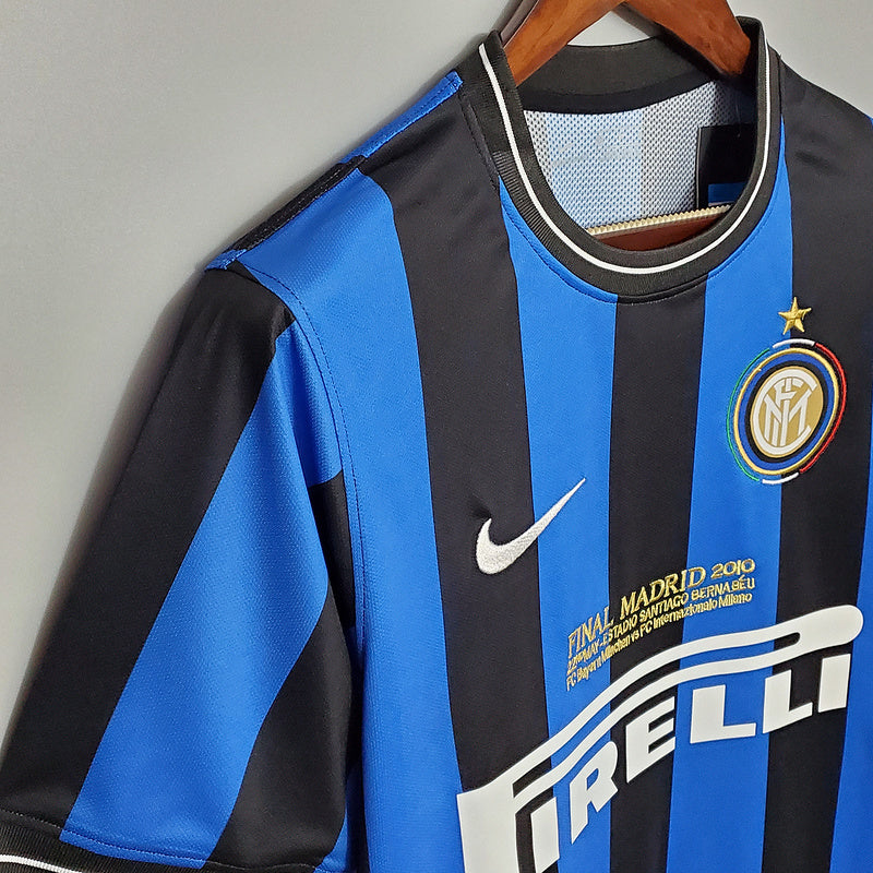 Camisola Inter de Milão Retrô 2010 - Azul e Preta