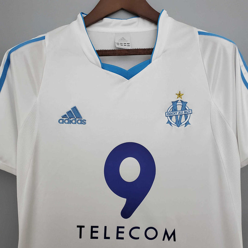 Camisola Marseille Retrô 2002/2003 Branca -