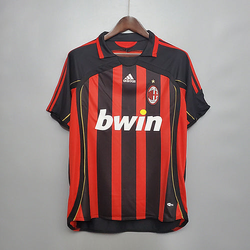 Camisola AC Milan Retrô 2006/2007 - Vermelha e Preta