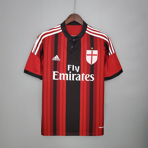 Camisola AC Milan Retrô 2014/2015 - Vermelha e Preta