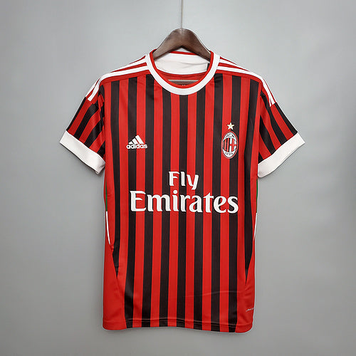 Camisola AC Milan Retrô 2011/2012 - Vermelha e Preta