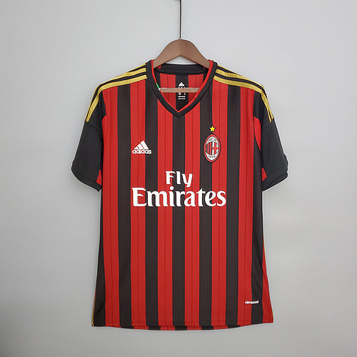 Camisola AC Milan Retrô 2013/2014 - Vermelha e Preta